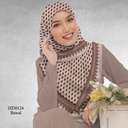 Tudung Bawal (Square Hijab) in HD0124