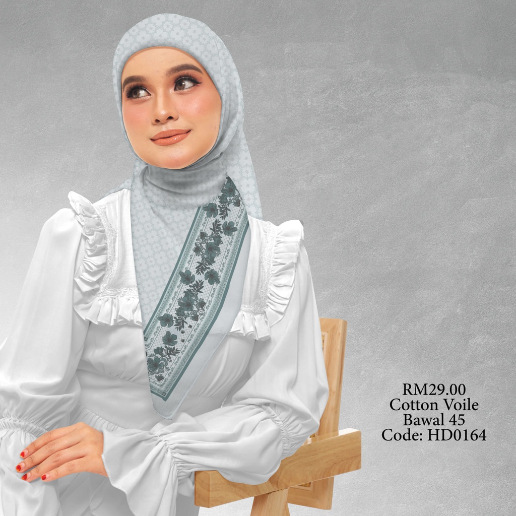 Tudung Bawal (Square Hijab) in HD0164